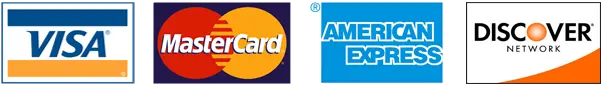 Visa Mastercard American Express Discover